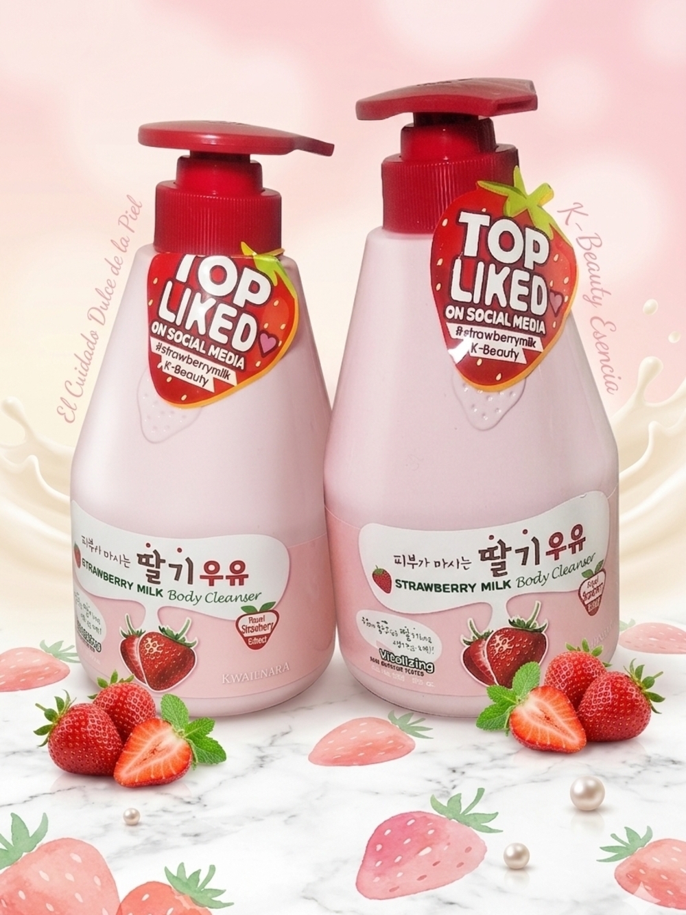 Strawberry Milk Body Cleanser - Pink